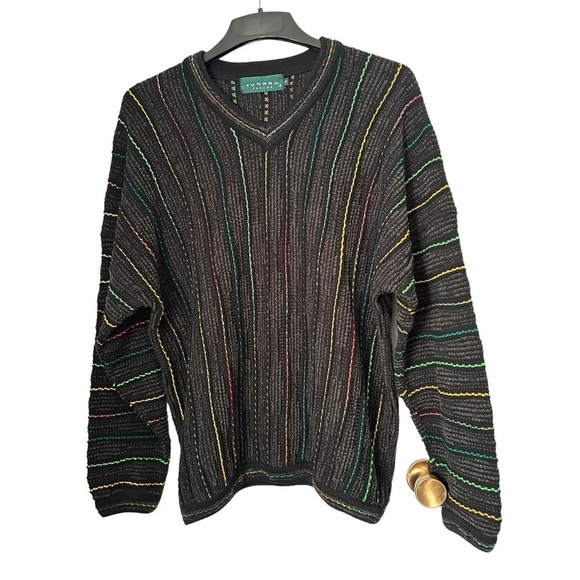 MENS Tundra Canada Cotton Blend Knit  Pullover V Neck Sweater Size XL - Picture 4 of 6